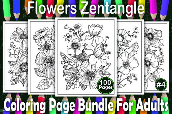 Download Flowers Zentangle Coloring Book Pages - Flowers zentangle coloring book Collection