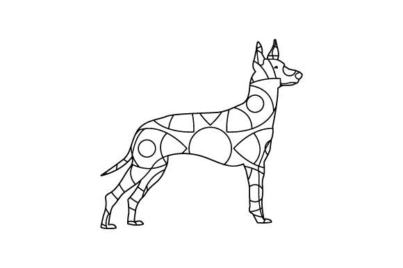 Download Pharaoh Hound Dog - Geometric Pattern - Hound Collection