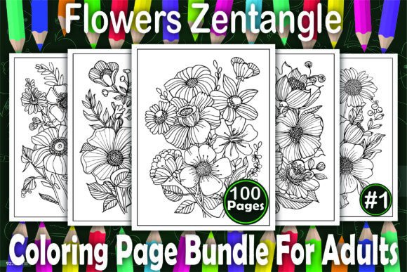 Download Flowers Zentangle Coloring Book Pages - Flowers zentangle coloring book Collection