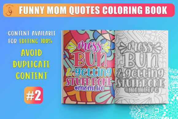 Download Funny Mom Quotes Coloring Book KDP SVG - Premium Bundle