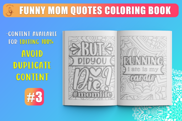Download Mom Quote Coloring Page KDP Interior SVG - Premium Bundle