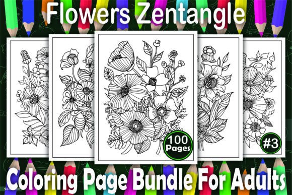 Download Flowers Zentangle Coloring Book Pages - Flowers zentangle coloring book Collection