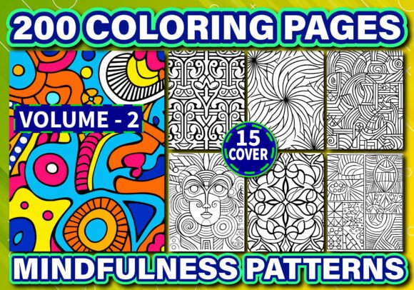 Download 200 Mindfulness Patterns Coloring Pages - Mindfulness patterns Collection