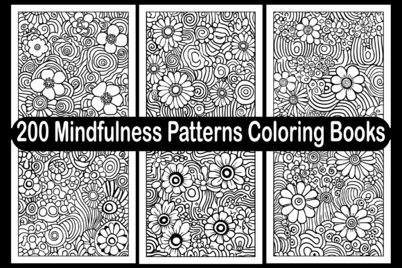 Download 200 Mindfulness Patterns Coloring Books - Mindfulness patterns Collection